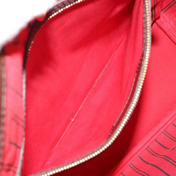 LOUIS VUITTON Damier Ebene Neverfull MM Tote Bag N51105 LV Auth 183618V