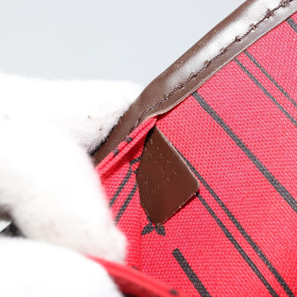 LOUIS VUITTON Damier Ebene Neverfull MM Tote Bag N51105 LV Auth 183618V