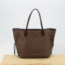 LOUIS VUITTON Damier Ebene Neverfull MM Tote Bag N51105 LV Auth 183618V-12