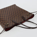 LOUIS VUITTON Damier Ebene Neverfull MM Tote Bag N51105 LV Auth 183618V-6