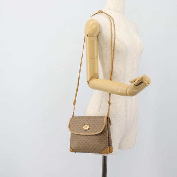 GUCCI Micro GG Supreme Shoulder Bag PVC Beige Gold 007 105 5548 Auth 183620
