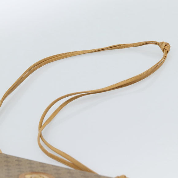 GUCCI Micro GG Supreme Shoulder Bag PVC Beige Gold 007 105 5548 Auth 183620