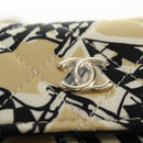 CHANEL Chain Shoulder Pouch Mini Matelasse Satin Beige Gold CC Auth 183621M-17