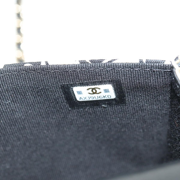 CHANEL Chain Shoulder Pouch Mini Matelasse Satin Beige Gold CC Auth 183621M