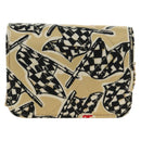 CHANEL Chain Shoulder Pouch Mini Matelasse Satin Beige Gold CC Auth 183621M-2