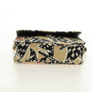 CHANEL Chain Shoulder Pouch Mini Matelasse Satin Beige Gold CC Auth 183621M-5