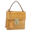 LOUIS VUITTON Monogram Vernis Spring Street Hand Bag Pink M91033 LV Auth 183622-1