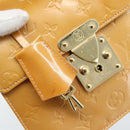 LOUIS VUITTON Monogram Vernis Spring Street Hand Bag Pink M91033 LV Auth 183622-9