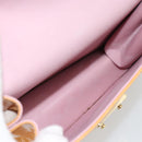 LOUIS VUITTON Monogram Vernis Spring Street Hand Bag Pink M91033 LV Auth 183622-10