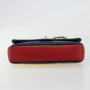 CHANEL Mini Matelasse 26 Chain Bag Lamb Skin Multicolor Gold CC Auth 183624SM-10