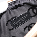 CHANEL Matelasse Cambon Line Shoulder Bag Leather Beige Silver CC Auth 183625M-19