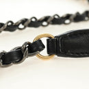CHANEL Mini Matelasse 17 Kettingtas Lamsleer Zwart Goud CC Auth 183626SM-10