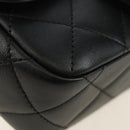 CHANEL Mini Matelasse 17 Kettingtas Lamsleer Zwart Goud CC Auth 183626SM-13