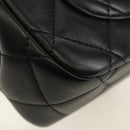 CHANEL Mini Matelasse 17 Kettingtas Lamsleer Zwart Goud CC Auth 183626SM-15
