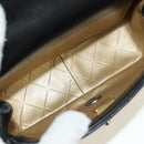 CHANEL Mini Matelasse 17 Kettingtas Lamsleer Zwart Goud CC Auth 183626SM-24