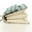 CHANEL Matelasse Chain Shoulder Bag Tweed Multicolor Silver CC Auth 183627SM-3