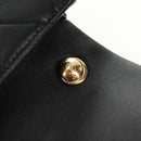 CHANEL Mini Matelasse 19 Chain Bag Lamb Skin 2way Black Gold CC Auth 183629SM-22