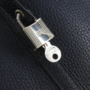 HERMES Picotan lock Bag Taurillon Clemence Leather Navy Silver Auth 183630SAM-10