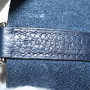 HERMES Picotan lock Bag Taurillon Clemence Leather Navy Silver Auth 183630SAM-12