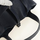 HERMES Picotan lock Bag Taurillon Clemence Leather Navy Silver Auth 183630SAM-6