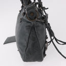 BALENCIAGA The First Hand Bag Leather 2way Green 103208 Auth 183631V-5