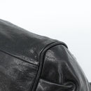 Chloe Etel Hand Bag Leather Black Gold Auth 183634-8