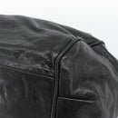 Chloe Etel Hand Bag Leather Black Gold Auth 183634-16