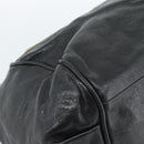 Chloe Etel Hand Bag Leather Black Gold Auth 183634-17