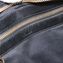 Chloe Etel Hand Bag Leather Black Gold Auth 183634-18