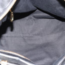 Chloe Etel Hand Bag Leather Black Gold Auth 183634-10
