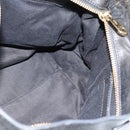 Chloe Etel Hand Bag Leather Black Gold Auth 183634-19