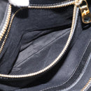 Chloe Etel Hand Bag Leather Black Gold Auth 183634-22