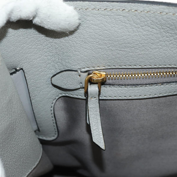 Miu Miu Handtasche Leder Grau Gold Original 183637V