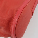 BVLGARI Hand Bag Leather Pink Gold Auth 183638A-15