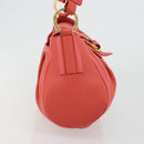 BVLGARI Hand Bag Leather Pink Gold Auth 183638A-4