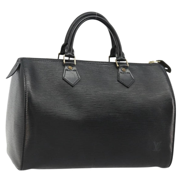 LOUIS VUITTON Epi Speedy 30 Hand Bag Noir Black M43002 LV Auth 183641A