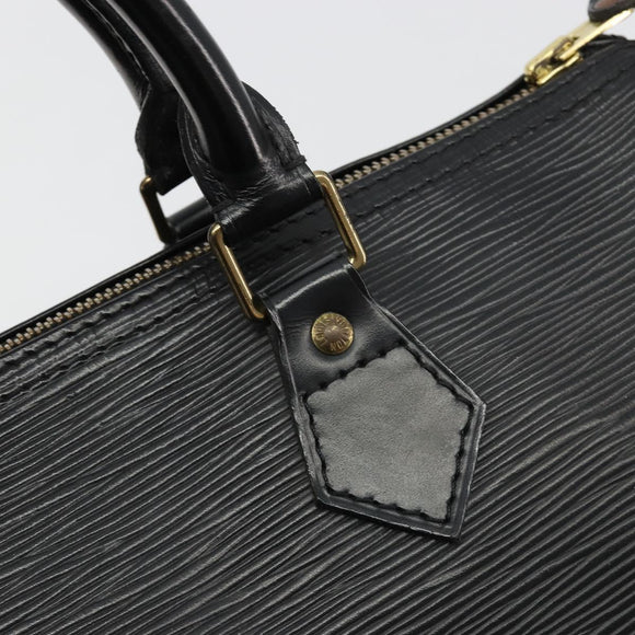 LOUIS VUITTON Epi Speedy 30 Hand Bag Noir Black M43002 LV Auth 183641A