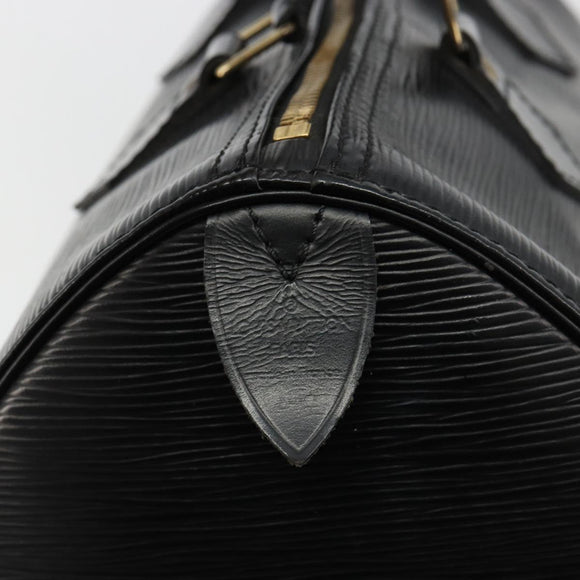 LOUIS VUITTON Epi Speedy 30 Hand Bag Noir Black M43002 LV Auth 183641A