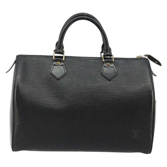 LOUIS VUITTON Epi Speedy 30 Hand Bag Noir Black M43002 LV Auth 183641A