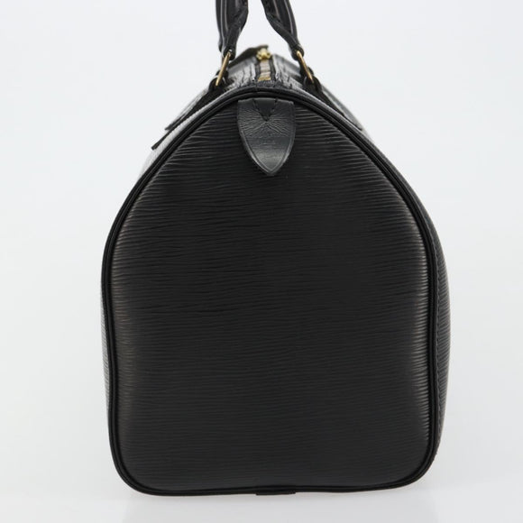 LOUIS VUITTON Epi Speedy 30 Hand Bag Noir Black M43002 LV Auth 183641A