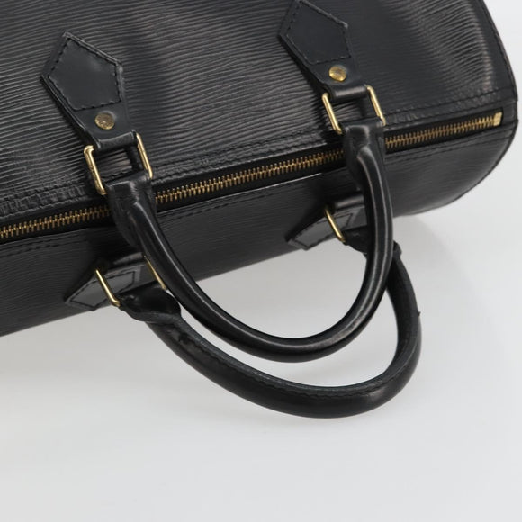 LOUIS VUITTON Epi Speedy 30 Hand Bag Noir Black M43002 LV Auth 183641A