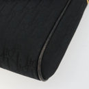 Christian Dior Trotter Canvas Shoulder Bag Black Gold Auth 183642-9