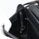Christian Dior Trotter Canvas Shoulder Bag Black Gold Auth 183642-20