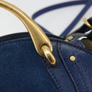 Chloe Pixy Hand Bag Leather 2way Black Gold Auth 183644V-19