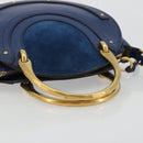 Chloe Pixy Hand Bag Leather 2way Black Gold Auth 183644V-7