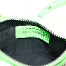 BALENCIAGA LE CAGOLE XS Hand Bag Leather Green 671309 Auth 183647SAM-16
