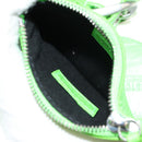 BALENCIAGA LE CAGOLE XS Hand Bag Leather Green 671309 Auth 183647SAM-17