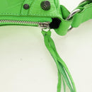 BALENCIAGA LE CAGOLE XS Hand Bag Leather Green 671309 Auth 183647SAM-18