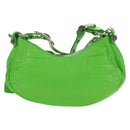 BALENCIAGA LE CAGOLE XS Hand Bag Leather Green 671309 Auth 183647SAM-3