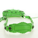 BALENCIAGA LE CAGOLE XS Hand Bag Leather Green 671309 Auth 183647SAM-7